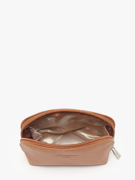 Portemonnee Leder Hexagona Bruin confort 467389 ander zicht 1